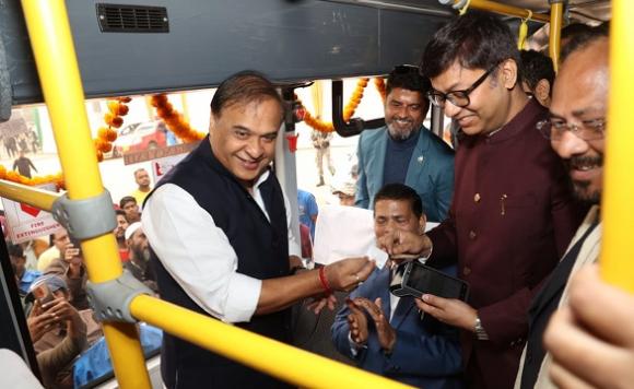 CNG Flag Off and CNG Station Inauguration by Hon'ble CM of Assam, Dr. Himanta Biswa Sarma on 01-01-2023